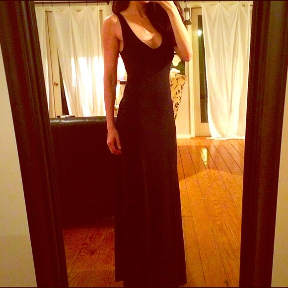 UO/ Sparkle & Fade Backless Long Dress