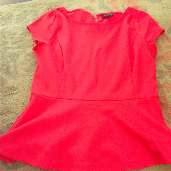 Red peplum top by Limited