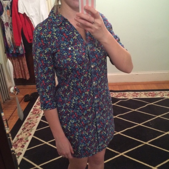 Old Navy Muliticolored Flowered Dress