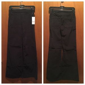 Ella Moss black wide leg lounge pants XS NWT