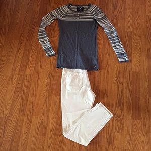 White old navy skinny jeans