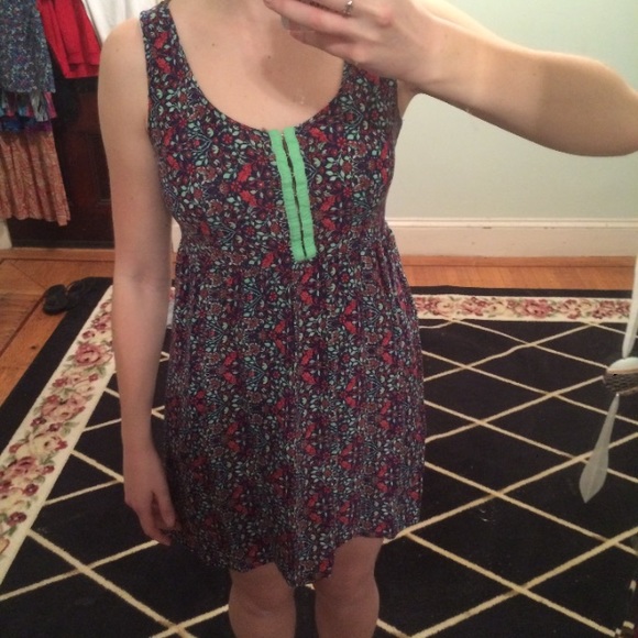 High low flowered dress