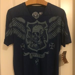 NWT AFFLICTION 2X-LARGE men's v-neck