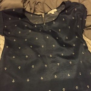 Olive and oak anchor shirt