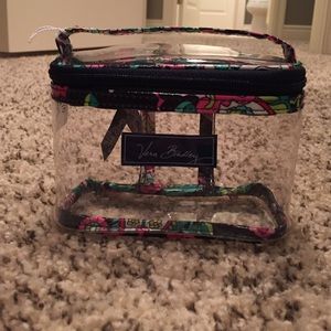 Clear small cosmetic bag