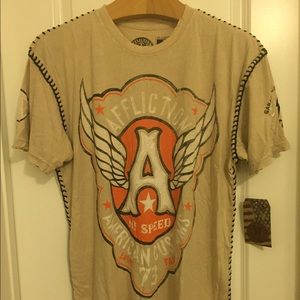 NWT AFFLICTION men's American customs tee 2X-Large