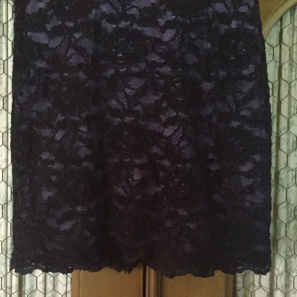 Purple Black Lace Skirt - Picture 2 of 4