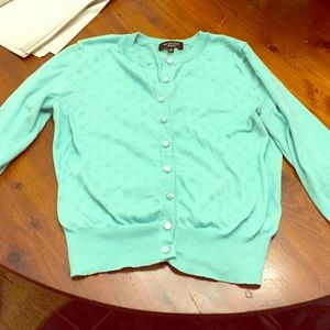 Tiffany blue cardigan