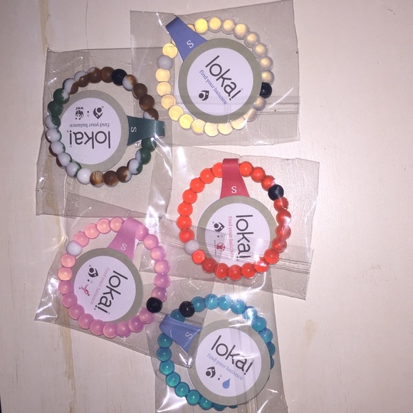 ALL 5 LOKAI BRACELET Clear Pink Camo Blue Red🎉