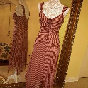 BCBG heavenly pink and brown dress