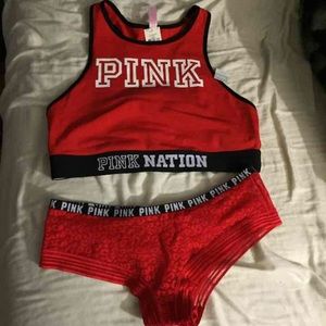 ❌SOLD on Ⓜ️erc.❌ Pink Bralette & Panty