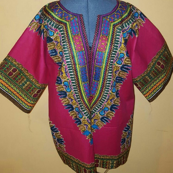 ****SOLD****Pink Dashiki