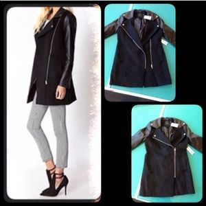 Forever 21 Moto Inspired Trench Coat