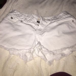 Guess white shorts