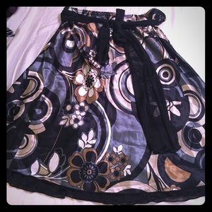 Modern silk skirt