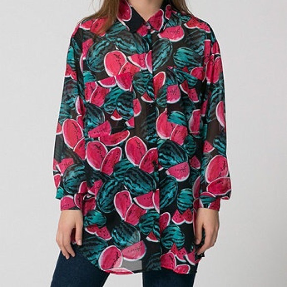 american apparel button down