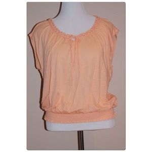 Calvin Klein Jeans Neck Tie Flutter Top