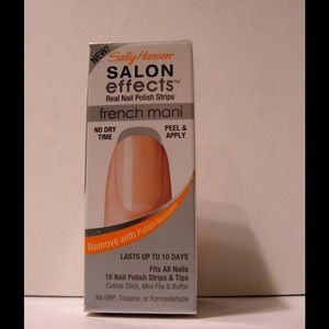 Nail Polish Strips French Mani - Silver NIB!