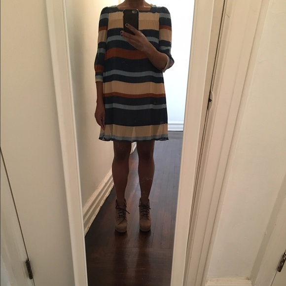 Reserved ! H&M Multi Colored Striped Dress - Picture 3 of 3