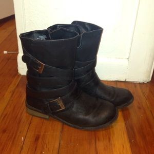 Black Moto Boots