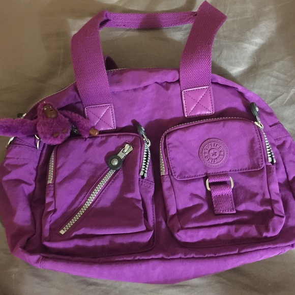 purple kipling bag