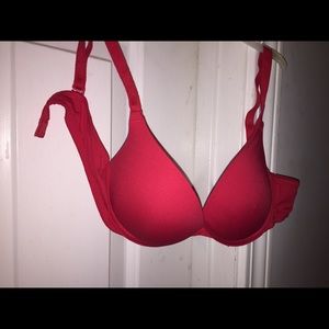 Victoria's Secret red push up bra