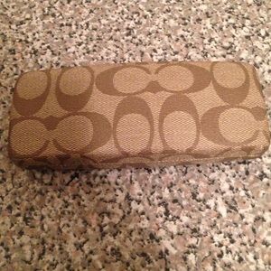 Coach Signature Eyeglasses Case