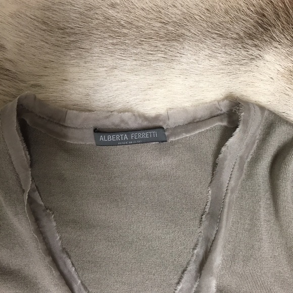 NWOT Alberta Ferreti silk/cashmere cardigan