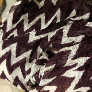 Eggplant Chevron Infinity Scarf