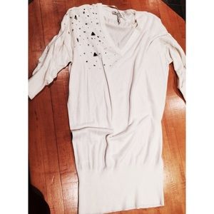 BCBG White Sweater