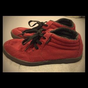 Vans Red Bamboo size Women's 8/Mens 6.5 New cute