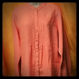 🏈 NWOT Beautiful L.L. Bean Linen Top