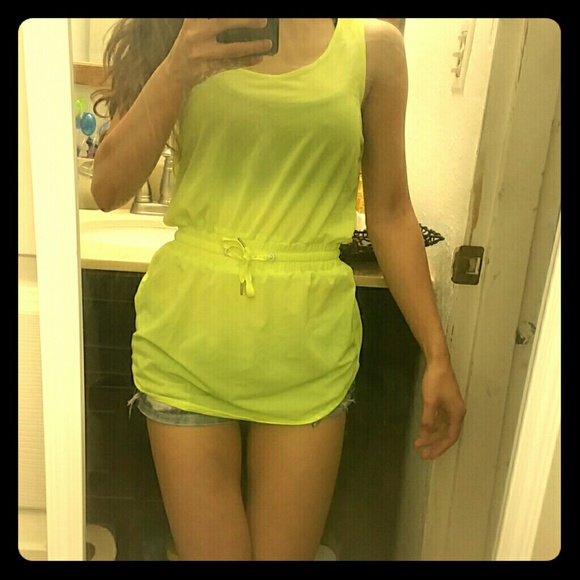 Workout/casual bright lime tank top