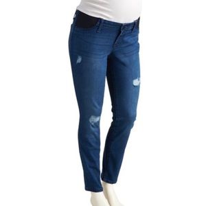 Old navy rockstar side panel maternity skinny crop