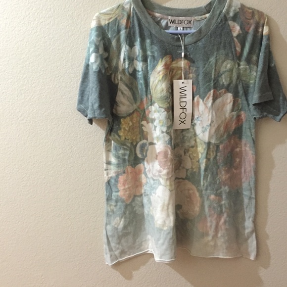 Wildfox nocturnal bouquet tee