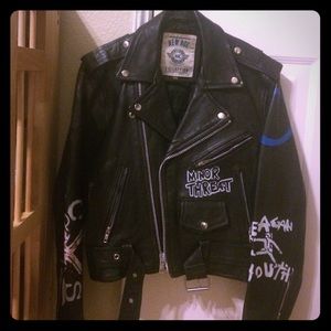 Old school punk jacket unisex