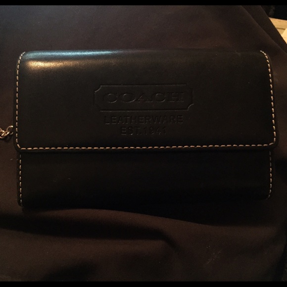 Coach Black Small Wallet