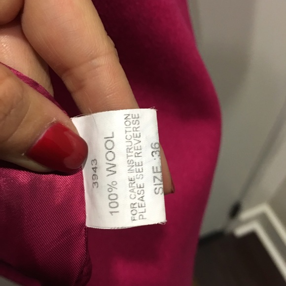 Pink wool coat - Picture 3 of 4