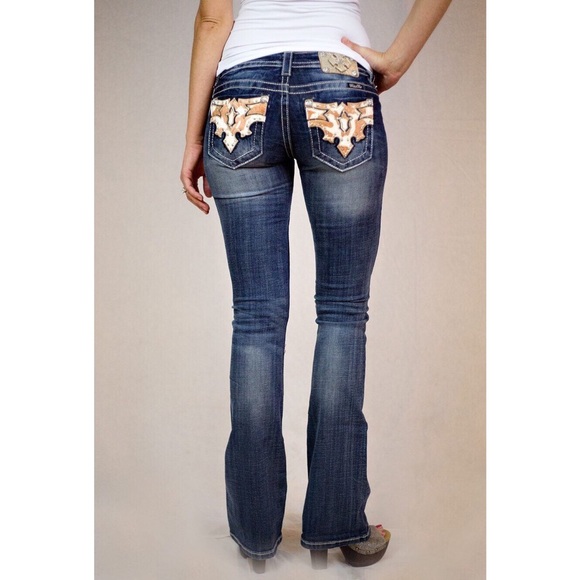 SOLD OUT!👢Cowhide Bootcut Miss Me👢 - Picture 3 of 4