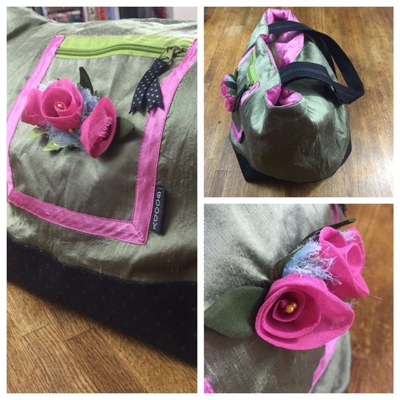 Silk flower purse from Goody Goody, California