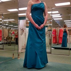 Blue David's Bridal Dress