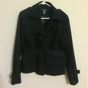 Chelsea & Theodore navy blue fitted jacket