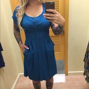 Size 6 blue dress by Maeve