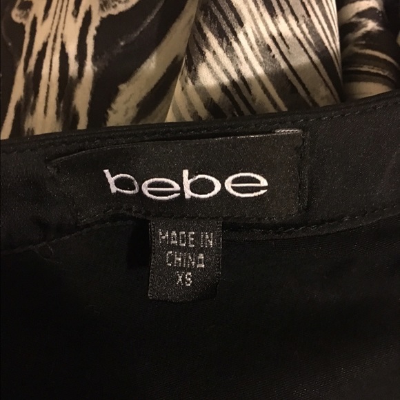 Bebe XS black and white top - Picture 3 of 3
