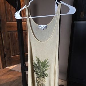 Wildfox pineapple beach cover up