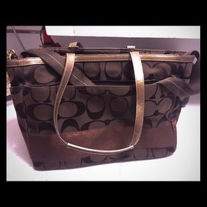 Coach Brown Diaper Bag! In excellent condition