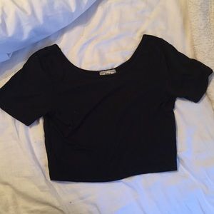 Black crop top