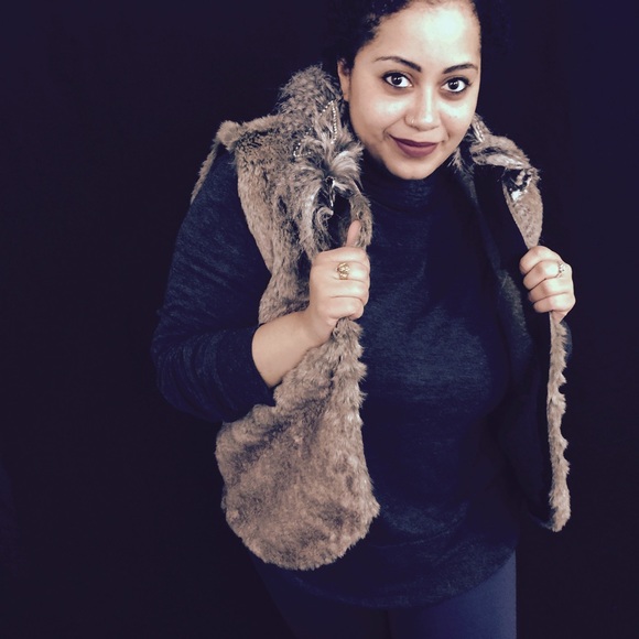 Faux fur vest