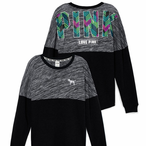 PINK Victoria's Secret Sweaters - PINK Varsity Crew
