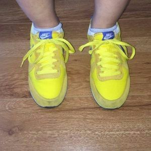 Yellow and Blue Nike